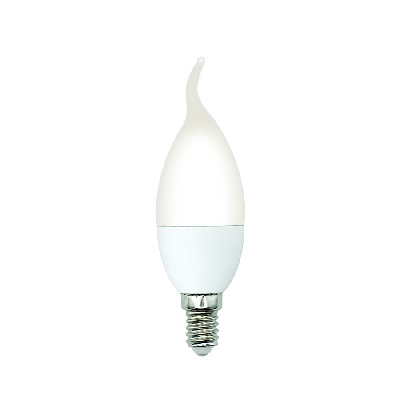 Лампа светодиодная LED-CW37-5W/3000K/E14/FR/SLS Форма свеча на ветру матовая Теплый (3000K)