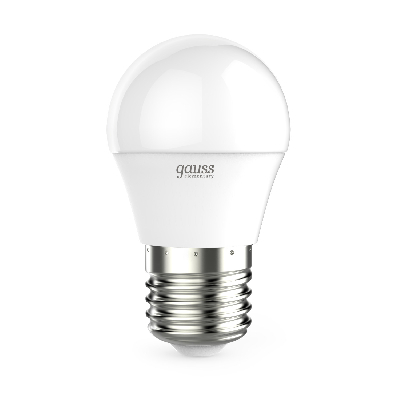 Лампа светодиодная LED 8 Вт 540 Лм 4100К белая Е27 Шар Elementary Gauss