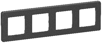 IEKINSPIRIA Рамка 4-местная 6739631 антрацит IEK