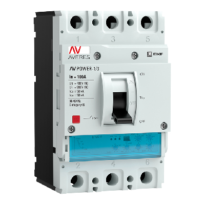 Выключатель автоматический AV POWER-1/3 100А 50кА ETU2.2
