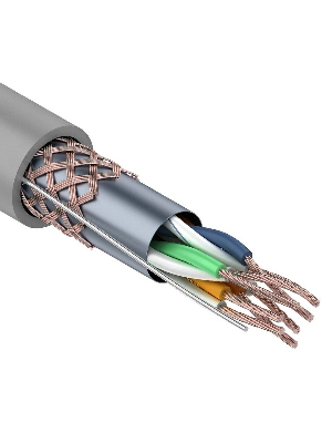 Витая пара S/FTP 4PR 24AWG CAT5e STRANDED бухта 305м