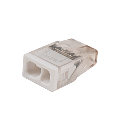Клеммы монтажные PTC-2P 2273-202 450V 32A 0,14-4.0mm2 , 2 отверстия,  прозрачные, 100 шт.