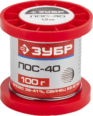 Припой , ПОС 40, проволока, 100г, 1мм