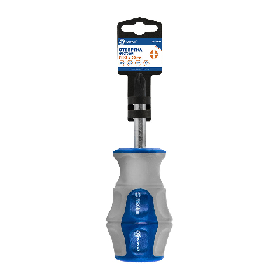 Отвертка Ultra Grip PH-2 х 38 мм, CR-V, двухкомпонентная рукоятка, подвес