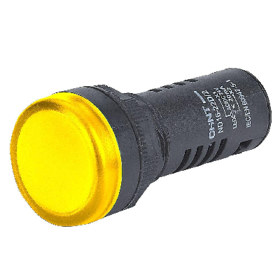 Индикатор ND16-22D/2C желтый, встроенный резистор, IP65 AC/DC230В (R)