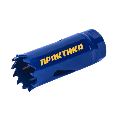Коронка биметаллическая, 20 мм, 1шт, клипса