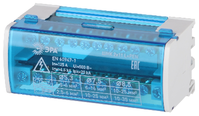 Шины на DIN-рейку NO-224-97 в корпусе кросс-модуль ШНК 2х11 L+PEN