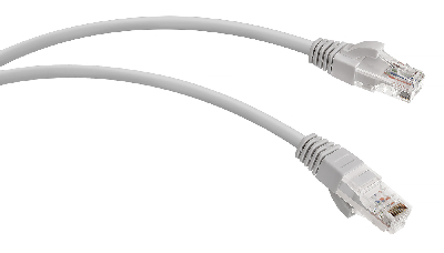 Патч-корд U/UTP категория 5е 2xRJ45 неэкранированный серый LSZH 3м WRline