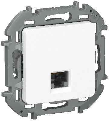 IEKINSPIRIA Розетка компьютерная RJ45 категория 5Е UTP 6738251 белый IEK