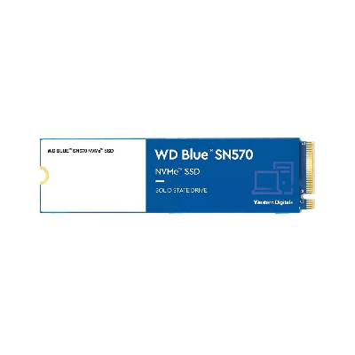 Накопитель SSD М.2 2280 250ГБ, WD Blue, PCIe 3.0 x4, NVMe, 3D TLC NAND, 3300/1200 МБ/с