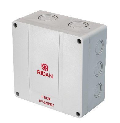 Коробка распределительная Ridan L BOX, 140х140х79 мм, IP66/IP67, серая