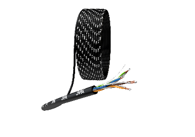 Кабель витая пара U/UTP 4x2x24AWG Cat5e CCA PE наруж. 305м ЭРА SIMPLE UL-4-PE-A