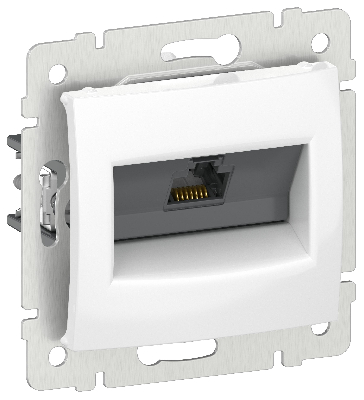 IEKVALENA Розетка компьютерная RJ45 категория 5Е UTP 6942861 белый