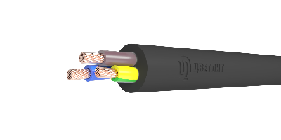 Кабель силовой КГТП-ХЛ 3х4(N,PE) 380/660-2 ТРТС