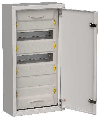 TITAN 5 Корпус металлический ЩРн-36 (1х36) 585х310х140мм IP31 серый (одна дверь) IEK