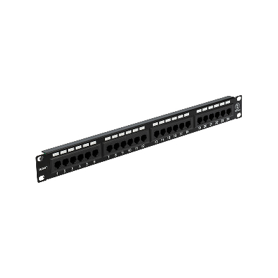 Патч-панель 19' CAT5e 1U 24 порта UTP RJ45 Dual IDC