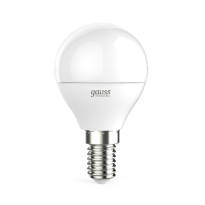 Лампа светодиодная LED 8 Вт 540 Лм 4100К белая Е14 Шар Elementary Gauss