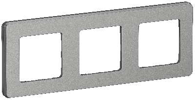 IEKINSPIRIA Рамка 3-местная 6739521 алюминий IEK