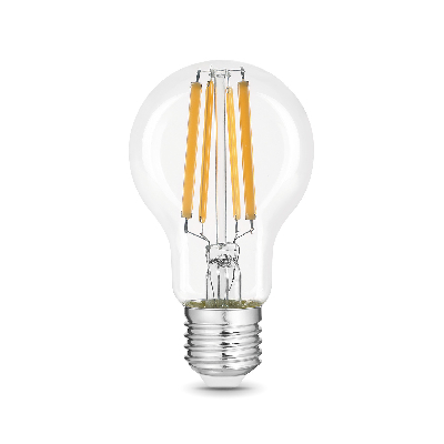 Лампа светодиодная филаментная LED 20 Вт 1800 лм 2700К А60 груша теплый E27 AC 220В прозрачная колба Black Filament