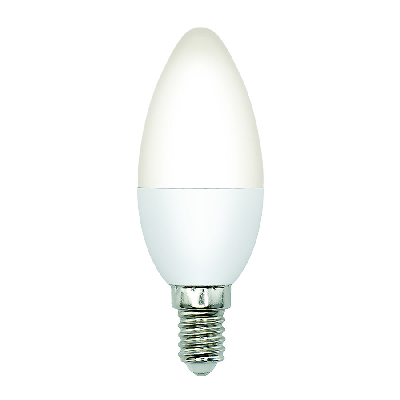 Лампа светодиодная LED-C37-5W/3000K/E14/FR/SLS Форма свеча матовая Теплый (3000K)