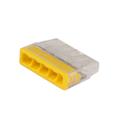 Клеммы монтажные PTC-5P 2273-205 450V 32A 0,14-4.0mm2 , 5 отверстий,  прозрачные,/ 50 шт.