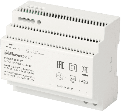 Источник питания на DIN рейку  AC/DC 135W вход 100-240V,выход 12V 11,3A AD