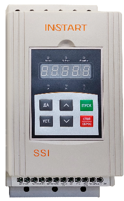 Устройство плавного пуска SSI-15/30-04 15кВт, 30А, 3Ф, 380В±15%, 50Гц/60Гц, IP20, без встроенного байпаса