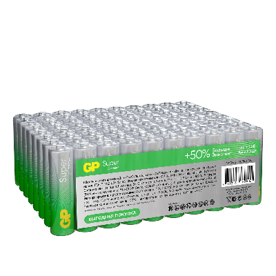 Батарейка алкалиновая GP Super Alkaline G-Tech 15А АA, в упаковке по 80 шт